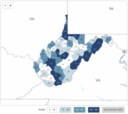 Access to Healthy Foods by County