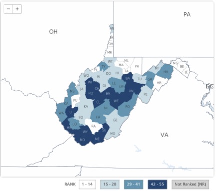 Child Poverty by County