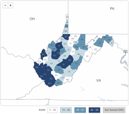 Smoking Rate by County