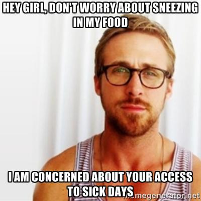 paid sick days meme