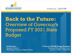 budget proposed state ted breakfast fy overview future 2021 governor presented yearly 7th boettner executive director annual january his preview